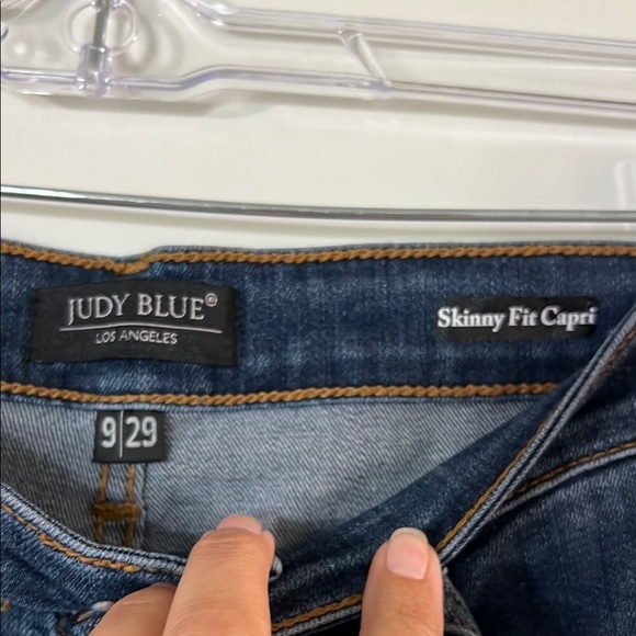 Judy Blue Midnight Blue Cropped Jeans - Picture 2 of 7